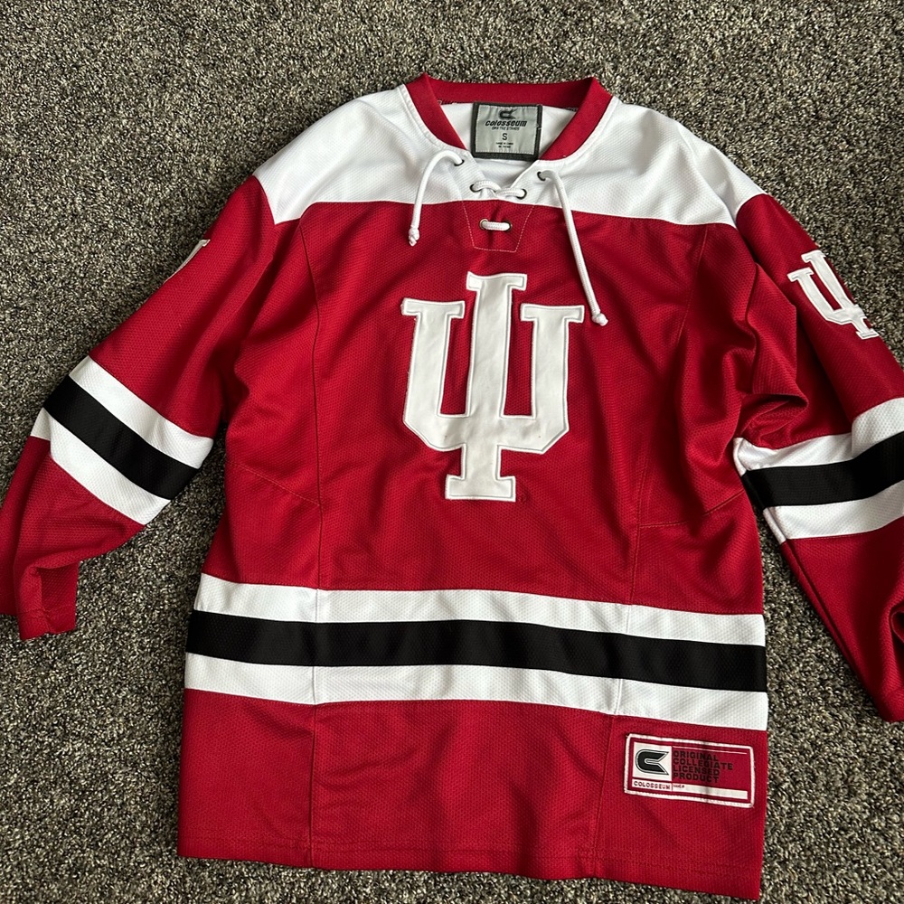 IU Indiana University Colosseum hockey jersey/top